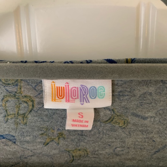 Lularoe Irma in blue Triton print - Picture 3 of 4